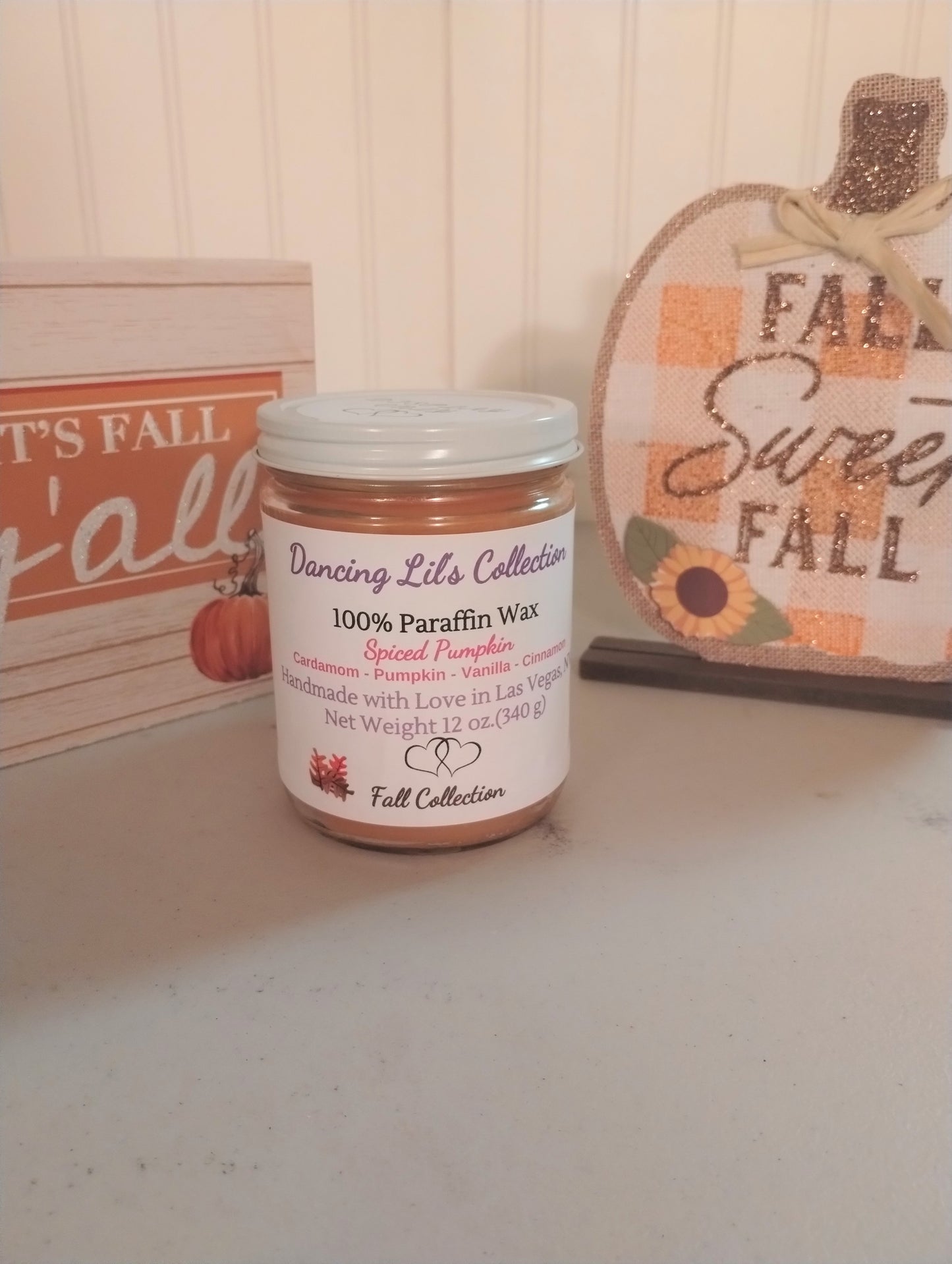 Spiced Pumpkin 12 oz. Candle (Fall Collection)